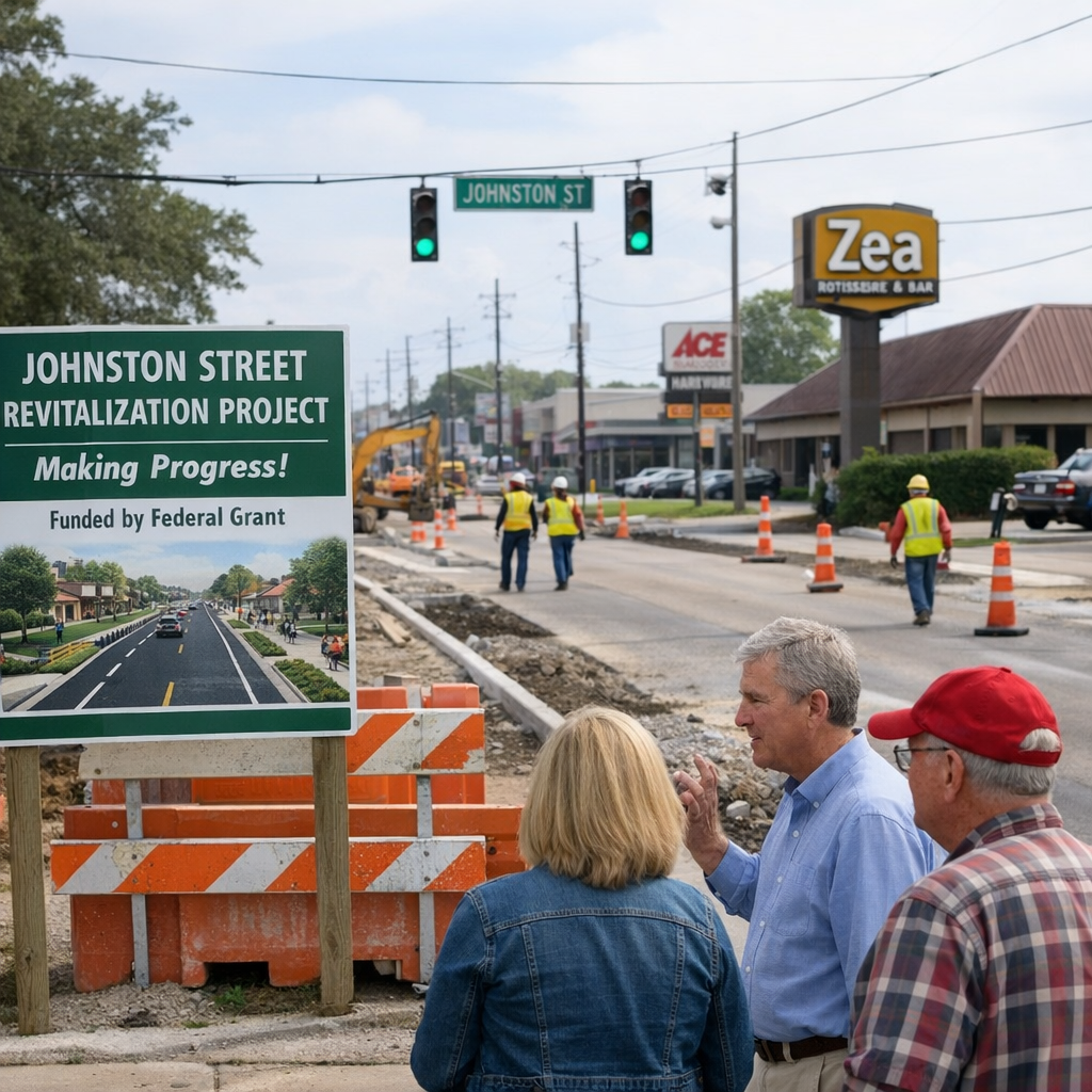 Lafayette’s Johnston Street Revitalization Gains Momentum with Federal Grant